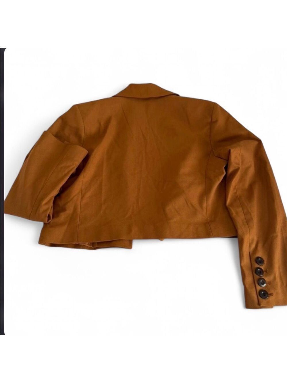Free People-cropped blazer Amber/brown size Small-NWOT - Picture 4 of 7
